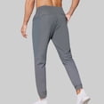 thumbnail image 7 of Ftwytp Mens Spring and Summer Loose Ice Silk Outdoor Running Fitness Yoga Leisure Training Pants Solid Color Quick Drying Running Pants Pants with Leg Zippers, 7 of 7