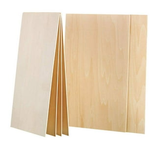 50Packs 4 X 4 Inch Plywood Sheets 1/16 Inch Thin Wood Sheets Craft