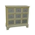 thumbnail image 1 of Copley White/Antique Silver Finish Three Drawer Chest 33 1/2 Inches Tall, 1 of 1