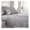 Botanical Leaves Grey, variant on Geometric Maze Collection, 3-Piece White Twin Sheet Set with Taupe Pattern, 15 Inch Deep Pocket Sheets, Twin White Flat Sheet, Standard Pillowcase, Microfiber Sheets