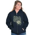 thumbnail image 4 of Kentucky Vintage Bluegrass Banjo KY Unisex Fleece Graphic Zip Up Hoodie Brisco Brands 2X, 4 of 5