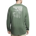 thumbnail image 2 of IZOD Saltwater Mens Big & Tall Green Mariners Cove Long Sleeve Shirt LT, 2 of 7