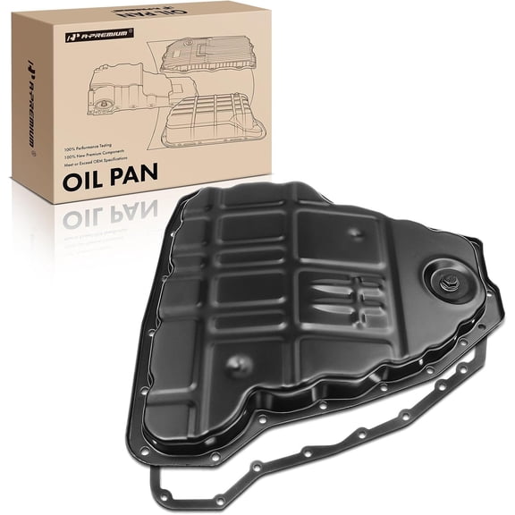 A-Premium Transmission Oil Pan with Drain Plug & Gasket Compatible with Nissan Altima 1993-2001, Maxima 1995-2003, Quest 1999-2002, Sentra 2002-2006, Infiniti I30 1996-2001, I35 2002-2004