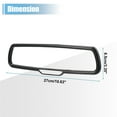 thumbnail image 4 of Car Interior Rearview Mirror Cover Trims ABS Black Carbon Fiber Patern for Dodge Challenger 2015-2020, 4 of 6