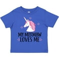 thumbnail image 3 of Inktastic My Meemaw Loves Me Unicorn Girls Toddler T-Shirt, 3 of 5