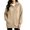 *Khaki, variant on ClodeEU Women's Long Sleeve Zip Up Drawstring Hoodie Jacket,Casual Loose Sweatshirt Coat with Pocket ,Women's Plus L
