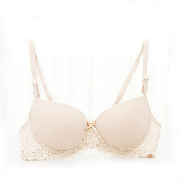 PENGXAING Super Boost A B Cup Front Push Up Bra Gel Padded Side Support Plunge
