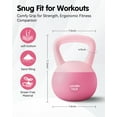 thumbnail image 5 of Soft Kettlebell - Cushioned Impact-Resistant Base and Anti-Slip, Kettle bell Anti-Slip Grip Weight for Home Workouts, Safe Strength Training Kettlebells Sets for Women & Men, With Non-slip Gloves, 5 of 7