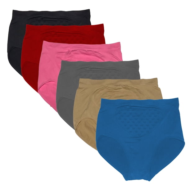 Pack de 6 Pantaletas a La Cintura Tatys Fashion TALLAS EXTRAS Estiran hasta 1.70 Metros Pack con 6 Diferentes Colores Tatys Fashion 1642