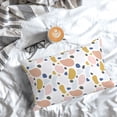 thumbnail image 5 of Pofeuu Geometric Spots Print Polyester Microfiber Plush Pillowcases, Super Soft and Cozy Pillow Case Covers with Envelop Closure（Pillow core not included）-14"x20", 5 of 6