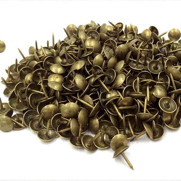 Large-headed Nails Brass Round Tack Antique Decorative Tacks Copper Thumbtack Big 100 Pcs