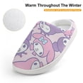 thumbnail image 4 of Kids Slippers Kuromi And My Melody House Slippers Warm Soft Plush Slipper Anti-Slip Winter Fluffy House Shoes for Boys Girls, 4 of 7