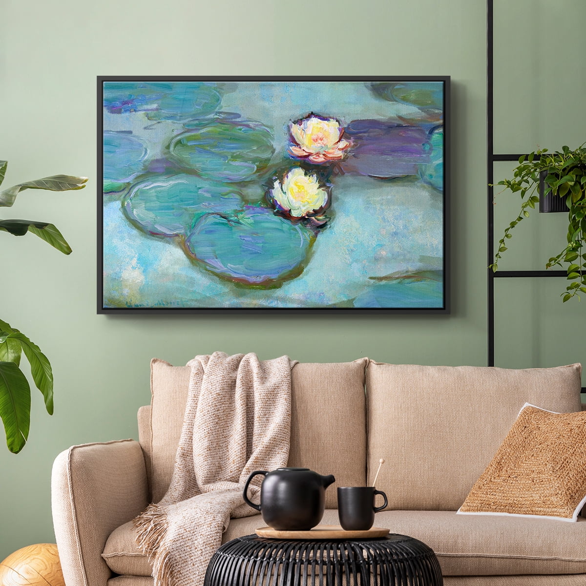 Vintage Landscape-CLVIII By Wexford Home Framed in Black Wood Gallery Wrapped Canvas 17 in. x 25 in.