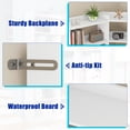 thumbnail image 6 of 71" Tall Corner Bookcase, Modern L-Shape Bookshelf with 18 Cube, Triple Wide Bookcase Display Display Shelf for Living Room, Home Office, White, 6 of 10