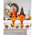 thumbnail image 5 of Ayieyill Fall Thanksgiving Decorations, 2 Pack Handmade Fall Turkey Swedish Gnomes, Fall Table Decor Gnomes for Home Farmhouse Indoor, Fall Decoration Autumn Decor Thanksgiving Gifts, 5 of 8