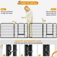 thumbnail image 6 of Yaheetech 31.5"H Heavy Duty Pet Playpen, Black, 8 Panel, 6 of 6