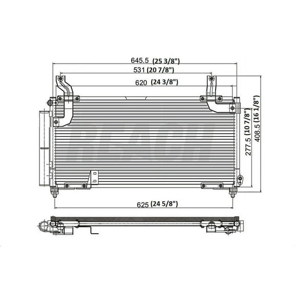 REACH 31-4695 Condenser for Suzuki Aerio Sedan 02-06