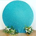 thumbnail image 5 of Efavormart 7.5ft Turquoise 2-Sided Spandex Fit Round Wedding Arch Backdrop Cover, 5 of 10