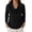 Black, variant on Women's Cowl Neck Sweater Lightweight Solid Color Long Sleeve Knit Pullover Jumper Tops