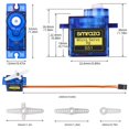 thumbnail image 2 of Kit de microservomotor Smraza SG90 9G para brazo robótico RC, 20 unidades, 2 of 6