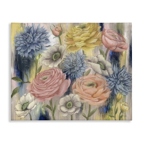 Stupell Industries Transitional Modern Mixed Flower Blooms Canvas Art, 30 x 24, by Elizabeth Medley