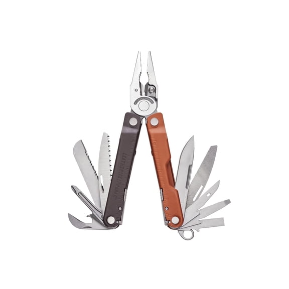 LEATHERMAN, Rebar Multitool with Premium Replaceable Wire Cutters and Saw, Burnt Sienna