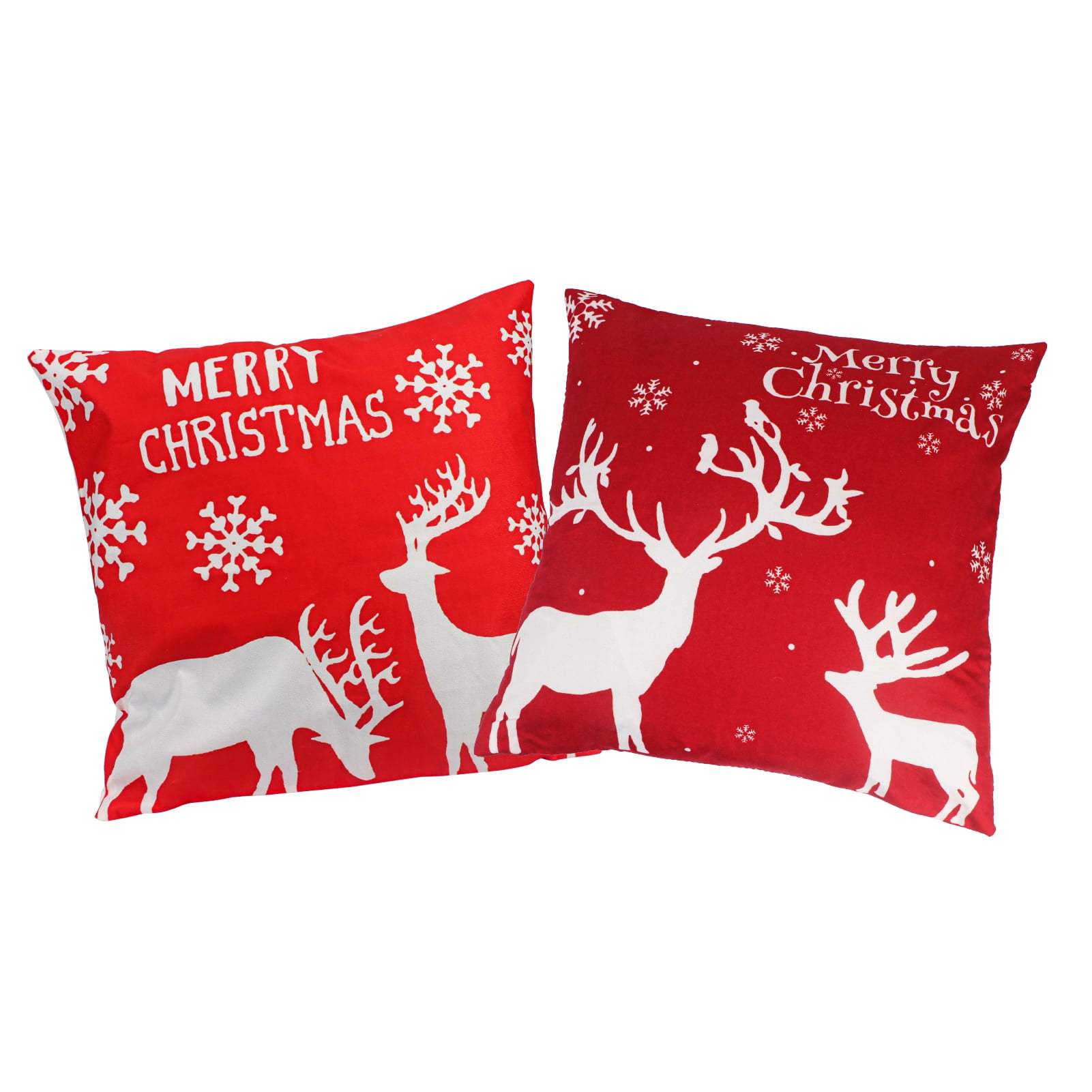 Skycase Christmas Throw Pillow Covers,18*18 inches (2 Pack) Square