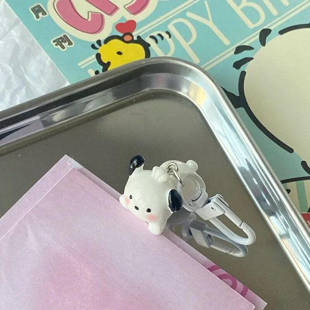Llavero transparente de Anime Hello Kittys, colgante de bolsa, accesorios bonitos, regalo de dibujos animados, perro Jade, Kuromis, Melodys