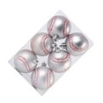 thumbnail image 2 of Bearachild 6 pack/lote bolas de decoración navideña de fútbol inastillables para colgar fácilmente Kits de decoración para fiestas Béisbol de 6CM + 6 uds., 2 of 6