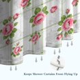 thumbnail image 6 of Pioneer Flower Floral Print Pattern Shower Curtain 72"x72", Bathroom Decorative Shower Curtain Set with 12 Hooks, Waterproof Washable, 6 of 6