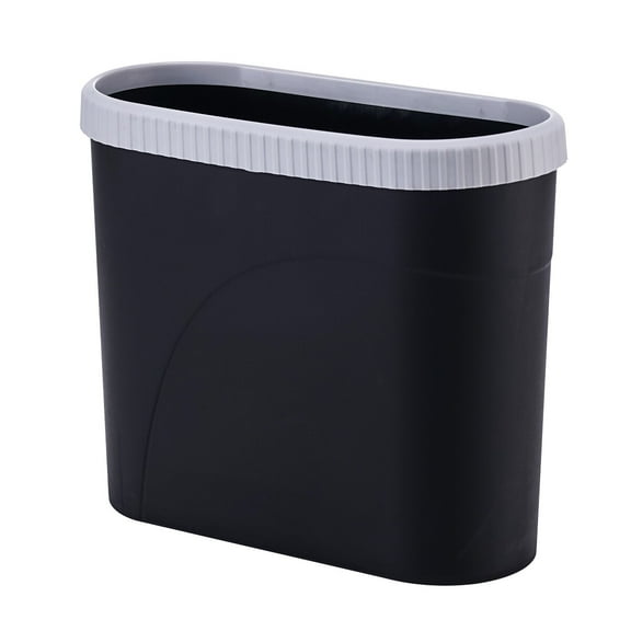 WHAMVOX Decorative Bedroom Trash Can Black 1Pcs