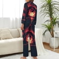 thumbnail image 2 of Multi-Dimensional All Seeing Eye Women's Long Sleeve Flannel Pajama Set Sleepwear M, 2 of 5