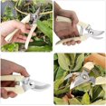 thumbnail image 4 of Tijeras de podar para jardín, podadoras manuales, tijeras de podar para ramas, flores, recolección de frutas, podar plantas, bonsái (2 unidades, beige), 4 of 5