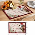 thumbnail image 6 of Cow Christmas Placemats Set of 1, Farmhouse Snowflake Berry Snowflake Geek Non-Slip Place Mats Washable Table Mats for Kitchen Dining Table Decorations Indoor/Outdoor, 6 of 9