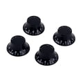 thumbnail image 1 of Shisuyan 4pcs Round Guitar Knobs Volume Tone Control Knobs Rotary Knobs Epiphone Style Electric Guitar Parts Replacement GD29 (Black), 1 of 9
