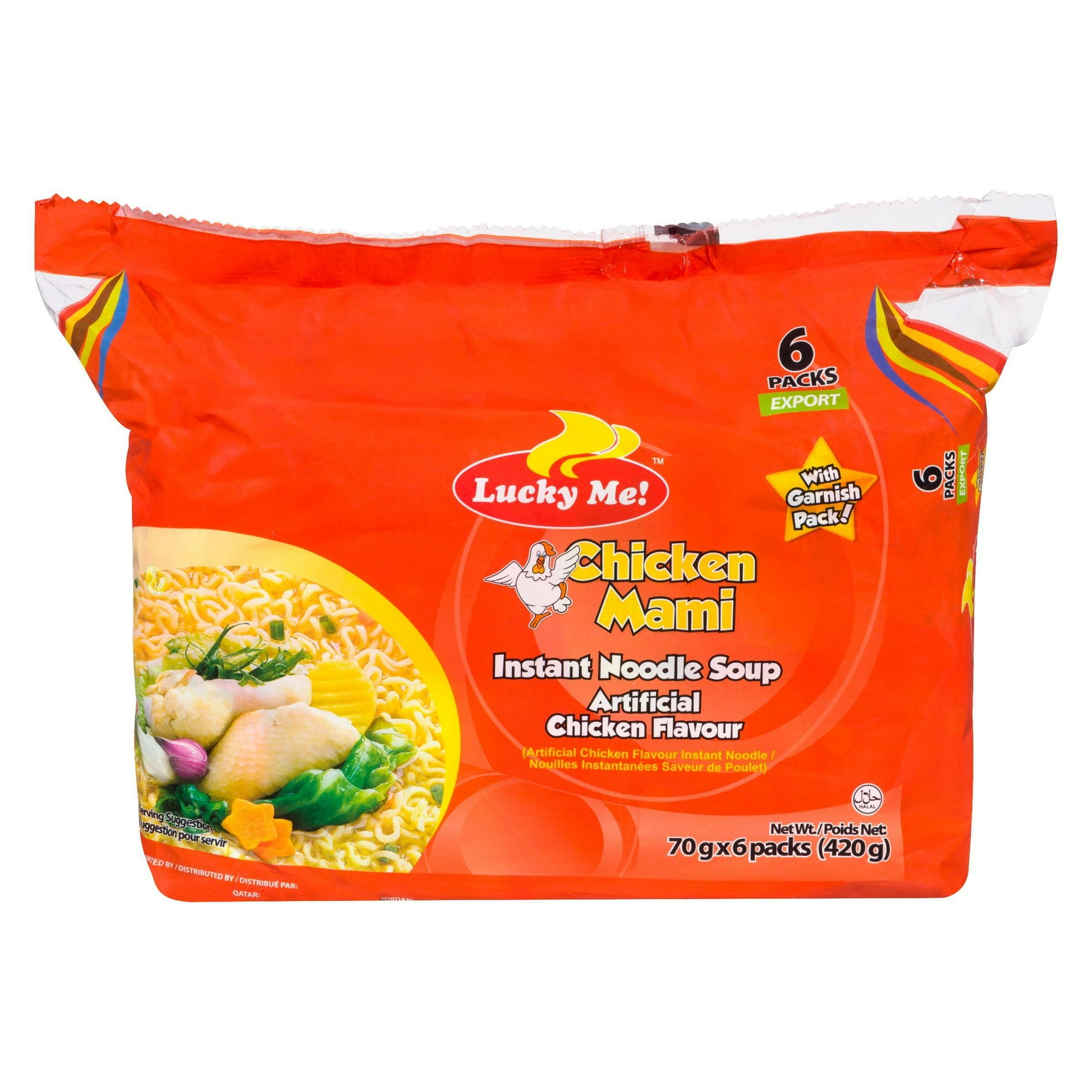 Lucky Me Chicken Mami Instant Noodle Soup - Walmart.ca
