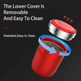 thumbnail image 2 of Auto Car Ashtray Cigarette Cup Ash Holder With Led Light Lid Portable Detachable, 2 of 3