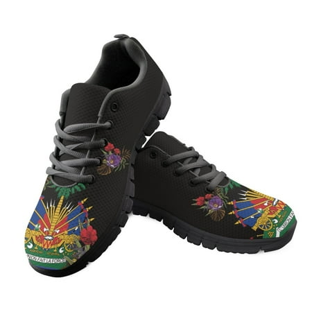 

Sports Running Jogging Casual Shoes for Women Haiti Print Outdoor Designer Large Size Walk Workout Flats Mesh Ladies Sneakers
