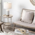 thumbnail image 3 of Home Square 2-Shelf Coastal Rattan & Rope Side Table in White - Set of 2, 3 of 7