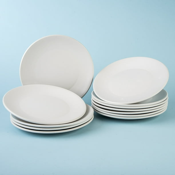 Juego de 12 Platos Trinche de Cerámica Santa Anita 28 cm Color