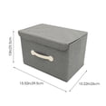 thumbnail image 4 of Ceta de almacenamiento de ropa de caja de almacenamiento plegable con soporte de almacenamiento de dormitorio de tapa, 4 of 5