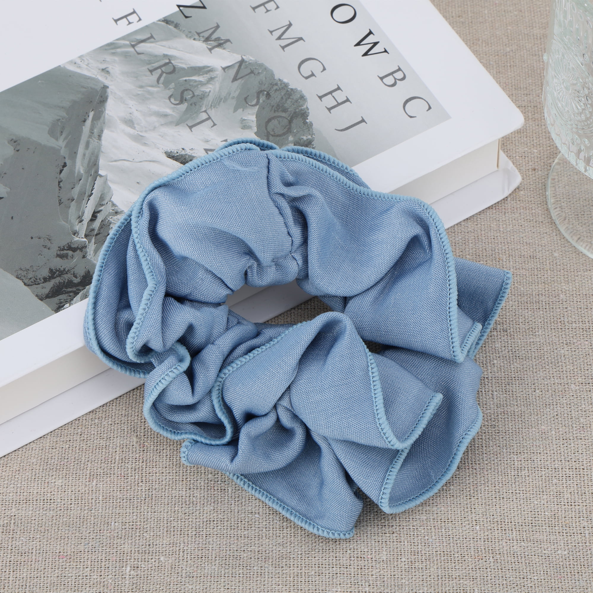 Unique Bargains Denim Hair Ties All Occasions Hair Types 1 Pc Light Blue
