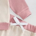 thumbnail image 5 of vigerkar Spring Baby Girl Clothes Toddler Girl Outfit Crewneck Sweatshirt Long Sleeve Shirt Pants Matching Clothing Set (Beige, 18-24 Months), 5 of 8