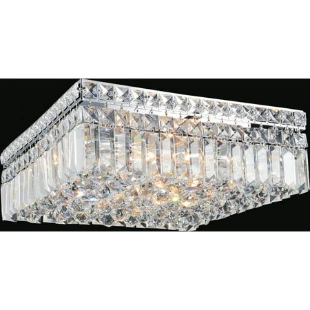 

5 Light Flush Mount with Chrome finish