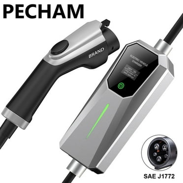 Pecham Level 2 EV Charger, 32A Portable EV Charger with 25ft Extension Cable 240V 7KW J1772 NEMA 14-50P Plug Electric Vehicle Charger for Home