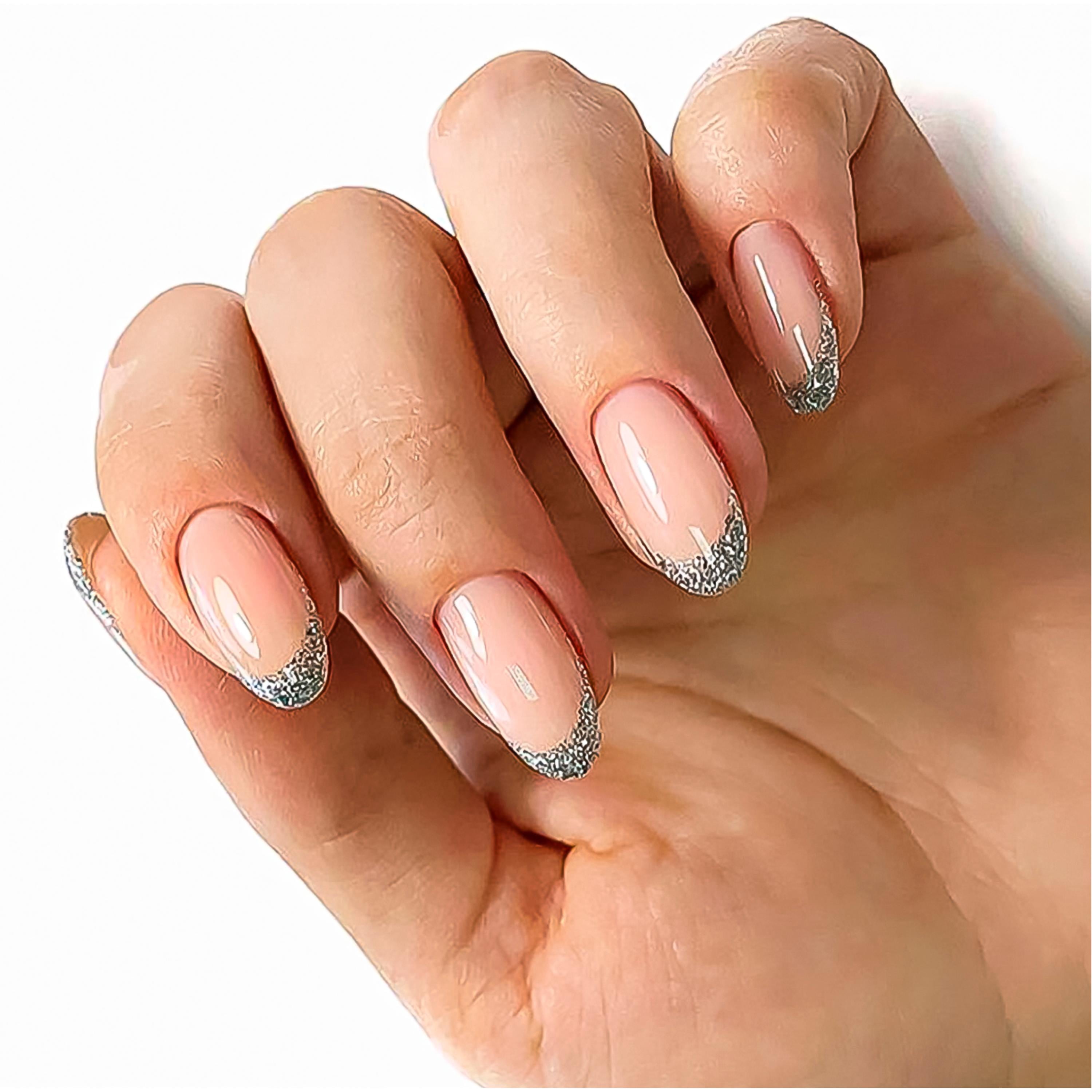 NABulous™ Clear Round Short Soft Gel Nail Starter Kit | Professional Nail Kit | Short Length Full Cover Nail Tips | DIY Manicure Essentials (Round Short)