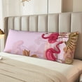 thumbnail image 6 of Lsque Flamingos In The Tropical Forest Body Pillow Case Cover,Ultra-Soft Microfiber Bed Pillow Cases 20x54 inches,Elegant Bedding,Breathable Durable Pillow Cover with Envelope Closure, 6 of 8