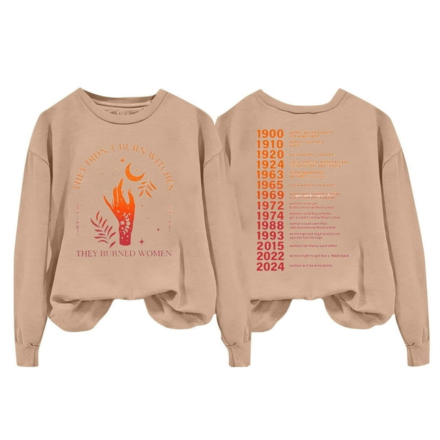 HNMKIU Chemise à Manches Longues pour Femmes Chandail à Capuche Imprimé Lettre Col Rond pour Automne & Hiver