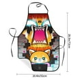 thumbnail image 3 of Aggretsuko Adjustable Bib Aprons, Waterdrop Resistant Apron with 2 Pockets for Kitchen Cooking Restaurant BBQ Painting Crafting, 3 of 7