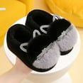 thumbnail image 2 of yocbz Kid Slippers Boy Baby Girl's and Boy's Soft Slippers Cartoon Warm Winter House Shoes Black,Size for US 10.5, 2 of 9